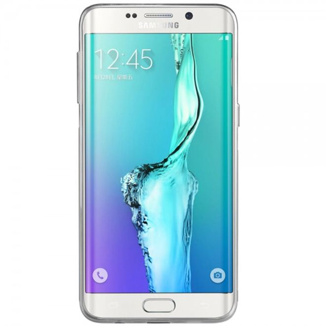 Galaxy S6 Edge Plus Natürliches, dünnes und elastisches Plastik Case von Nillkin - grau