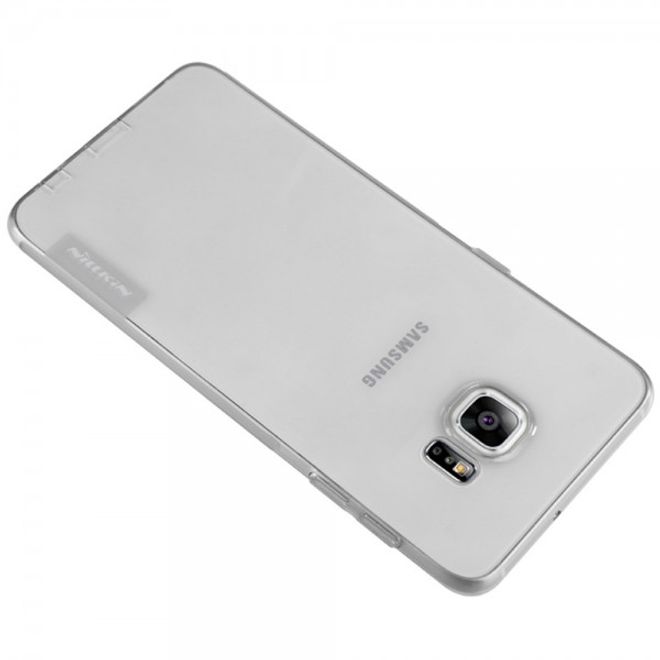Galaxy S6 Edge Plus Natürliches, dünnes und elastisches Plastik Case von Nillkin - grau