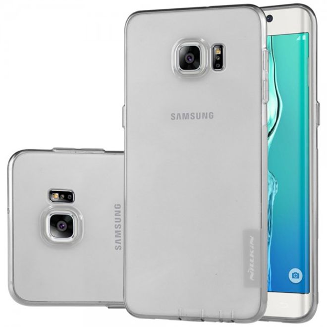 Galaxy S6 Edge Plus Natürliches, dünnes und elastisches Plastik Case von Nillkin - grau