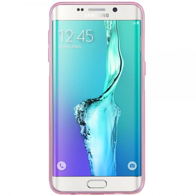 Galaxy S6 Edge Plus Natürliches, dünnes und elastisches Plastik Case von Nillkin - pink
