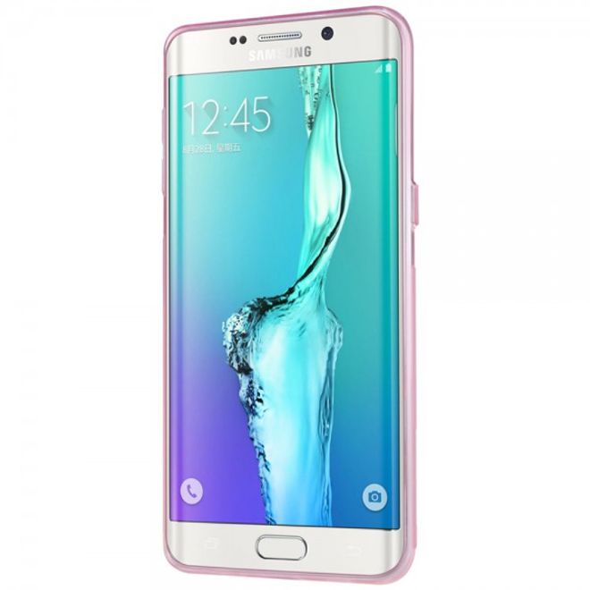 Galaxy S6 Edge Plus Natürliches, dünnes und elastisches Plastik Case von Nillkin - pink
