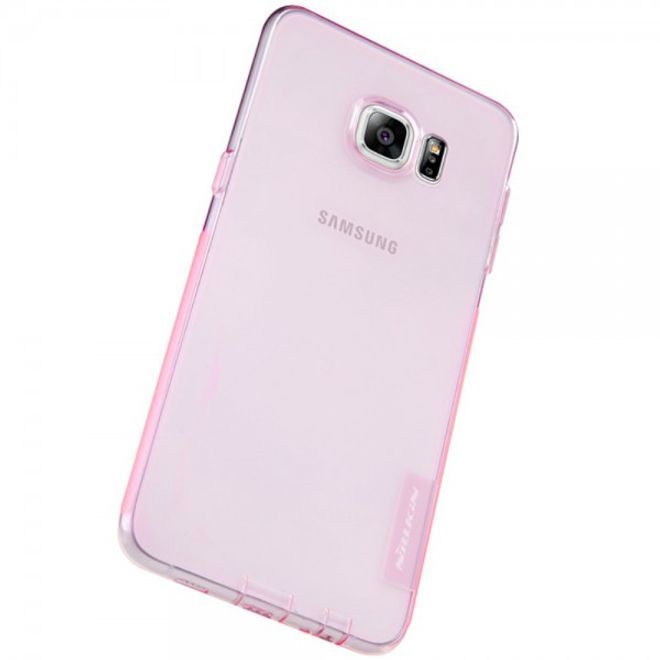 Galaxy S6 Edge Plus Natürliches, dünnes und elastisches Plastik Case von Nillkin - pink