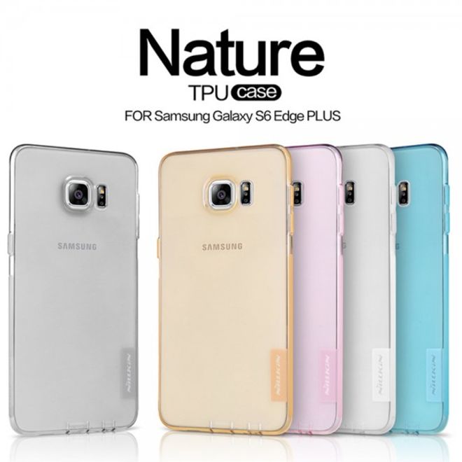 Galaxy S6 Edge Plus Natürliches, dünnes und elastisches Plastik Case von Nillkin - pink