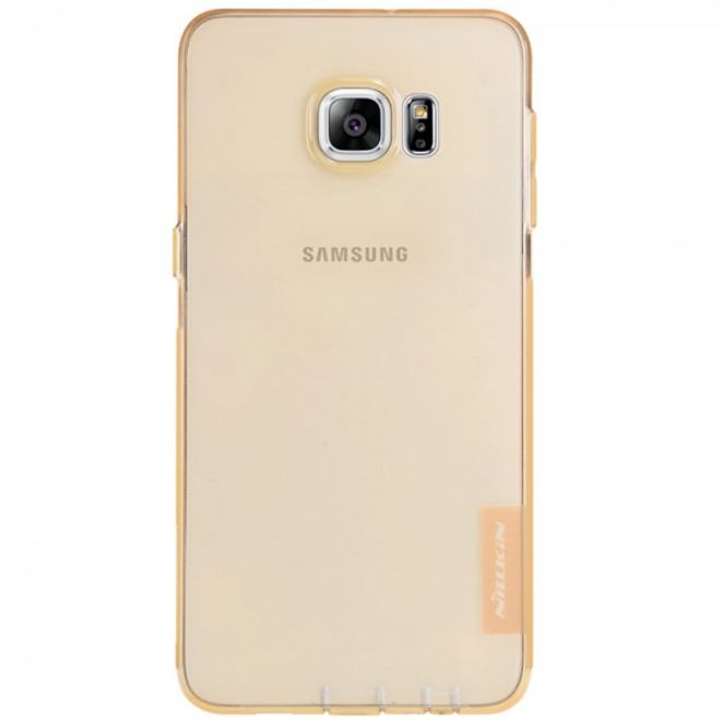 Galaxy S6 Edge Plus Natürliches, dünnes und elastisches Plastik Case von Nillkin - braun
