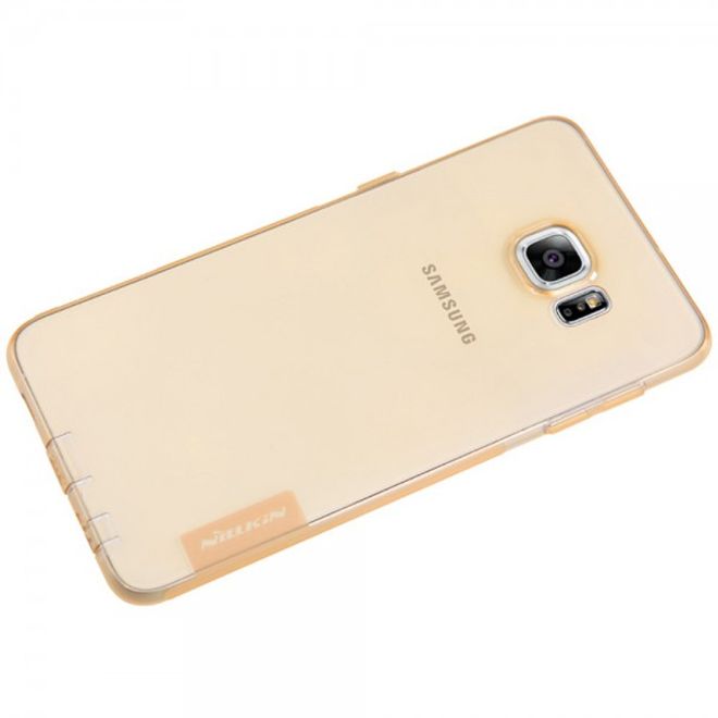 Galaxy S6 Edge Plus Natürliches, dünnes und elastisches Plastik Case von Nillkin - braun