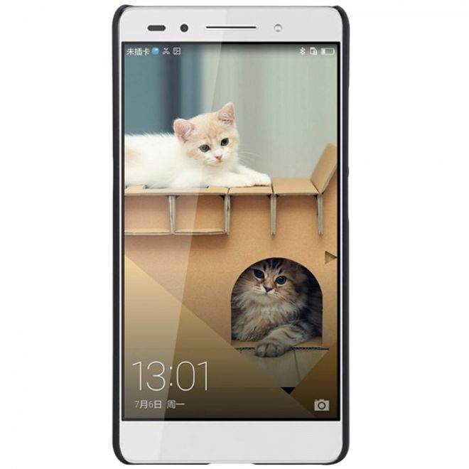 Huawei Honor 7 Mattes, hochwertiges Hart Plastik Case von Nillkin - schwarz