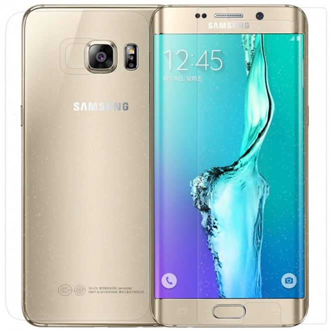 Galaxy S6 Edge Plus Diamantklare Vorder- und Rückseiten Schutzfolie von Nillkin (ohne gebogene Ränder)