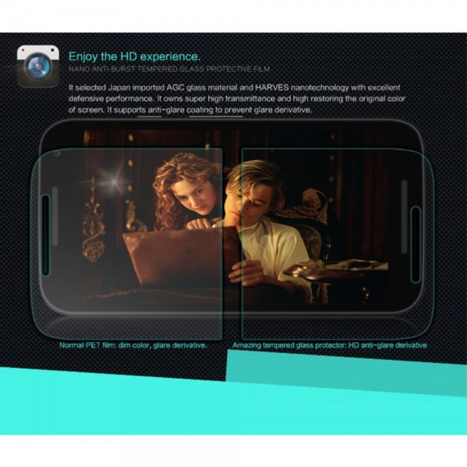 Motorola Moto G (3 Gen) Glas Anti-Explosions Schutzfolie aus gehärtetem von Nillkin mit Stärke H+