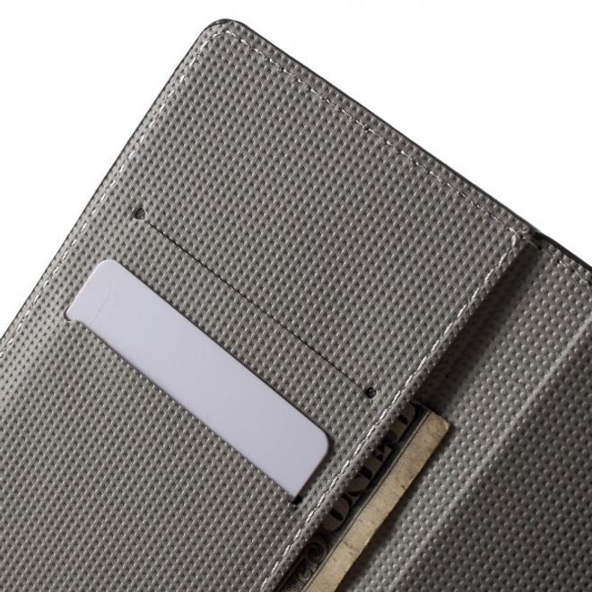 Wiko Highway Pure 4G Leder Case mit USA Flagge retro-style