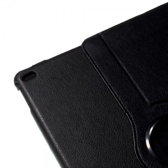 Étui en cuir rotatif à 360° pour iPad Pro 12,9 pouces avec sangle élastique - Noir