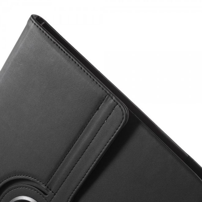 Étui intelligent en cuir pour iPad Pro 12,9 pouces, avec texture textile et fonction support - noir