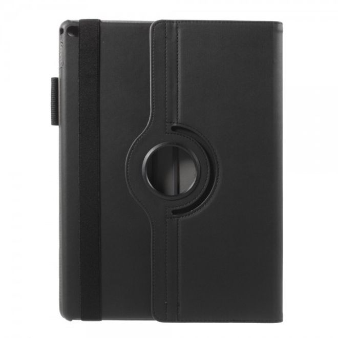 Étui intelligent en cuir pour iPad Pro 12,9 pouces, avec texture textile et fonction support - noir