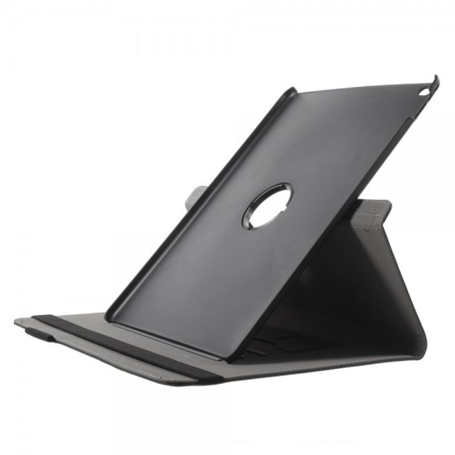 Étui intelligent en cuir pour iPad Pro 12,9 pouces, avec texture textile et fonction support - noir