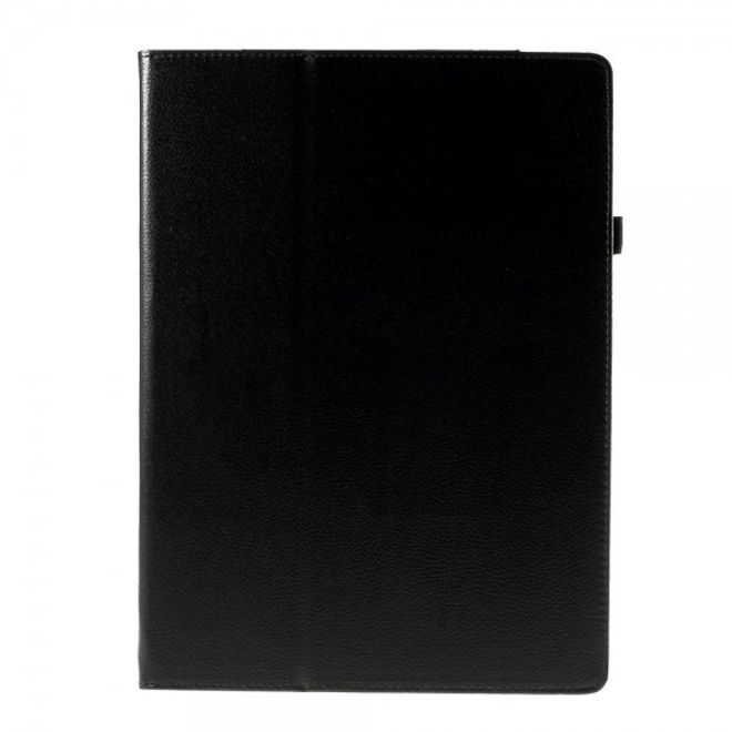 iPad Pro 12.9 Schutzhülle - Leder Bookcover mit Standfunktion - schwarz