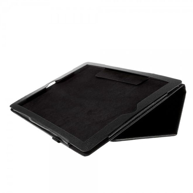 iPad Pro 12.9 Schutzhülle - Leder Bookcover mit Standfunktion - schwarz