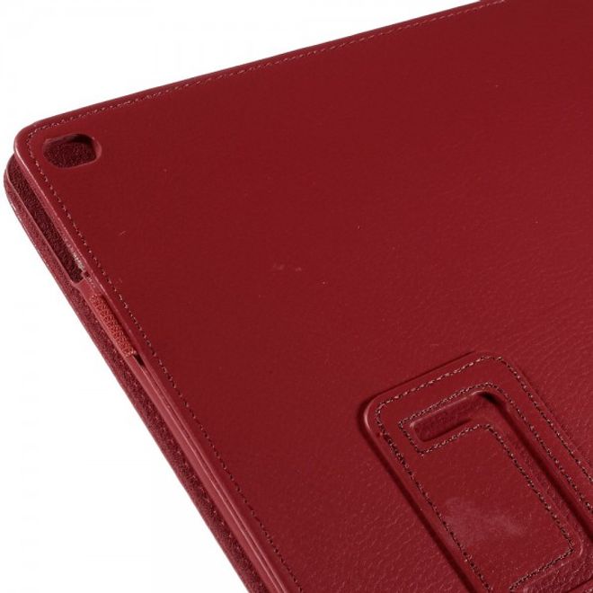 iPad Pro 12.9 Klassisches Leder Case mit Litchitextur und Standfunktion - rot