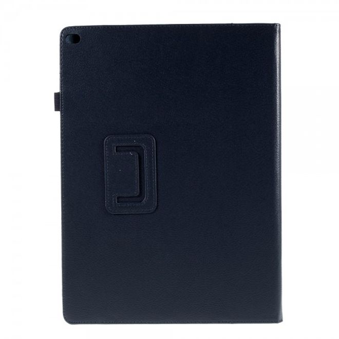 iPad Pro 12.9 Klassisches Leder Case mit Litchitextur und Standfunktion - dunkelblau