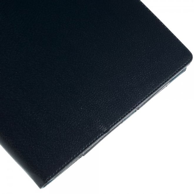 iPad Pro 12.9 Klassisches Leder Case mit Litchitextur und Standfunktion - dunkelblau