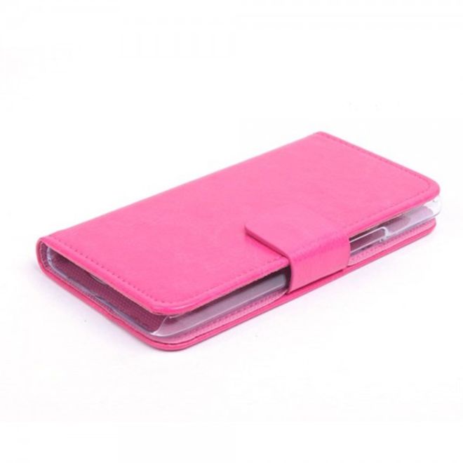 Alcatel One Touch Idol 2 Mini Crazy Horse Leder Case - rosa