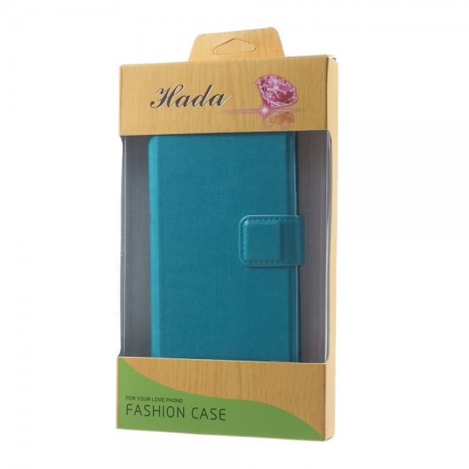 Alcatel One Touch Idol 3 4.7 Klassisches Leder Case mit Standfunktion - blau
