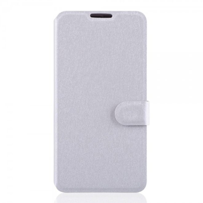 Alcatel One Touch Idol 3 4.7 Leder Case mit seidenartiger Textur und Standfunktion - weiss