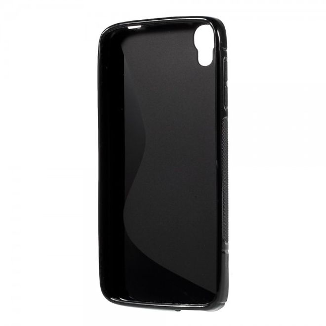 Alcatel One Touch Idol 3 4.7 Elastisches Plastik Case S-Shape - schwarz