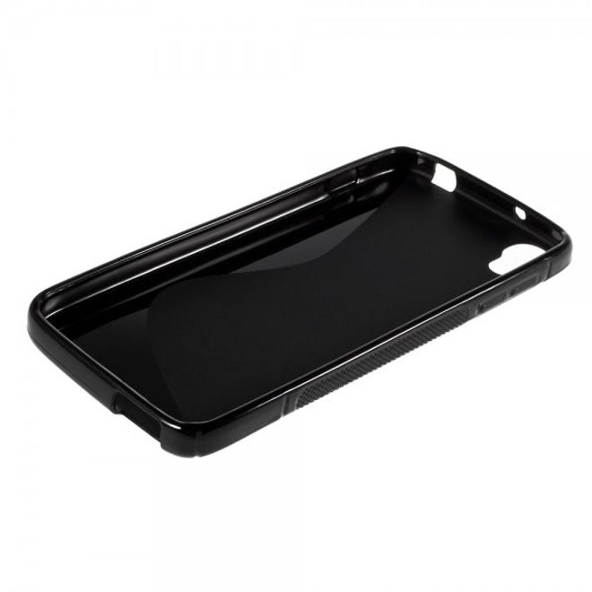 Alcatel One Touch Idol 3 4.7 Elastisches Plastik Case S-Shape - schwarz