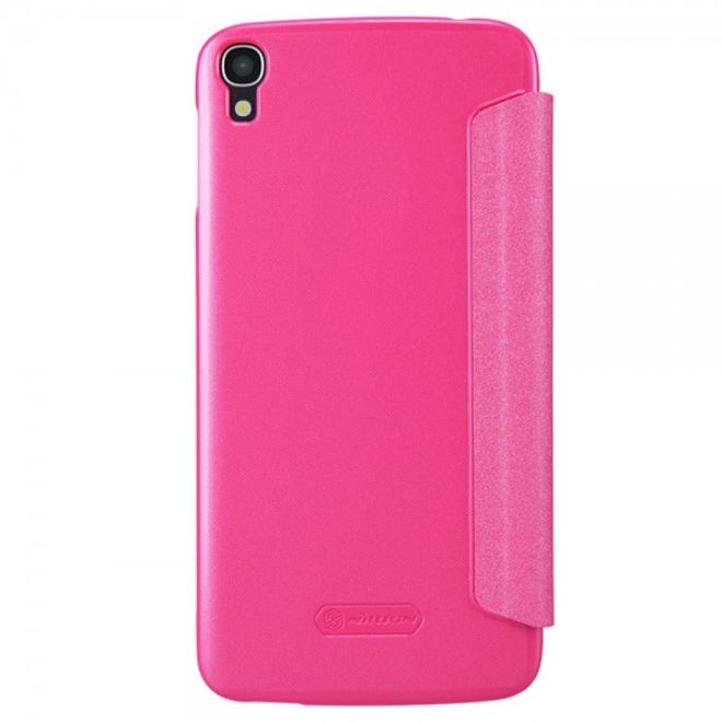 Alcatel One Touch Idol 3 5.5 Nillkin Sparkle Series Leder Case - rosa