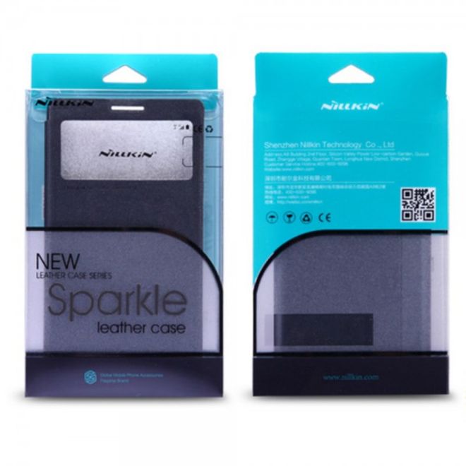 Alcatel One Touch Idol 3 5.5 Nillkin Sparkle Series Leder Case - rosa