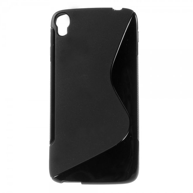 Alcatel One Touch Idol 3 5.5 Elastisches Plastik Case S-Shape - schwarz