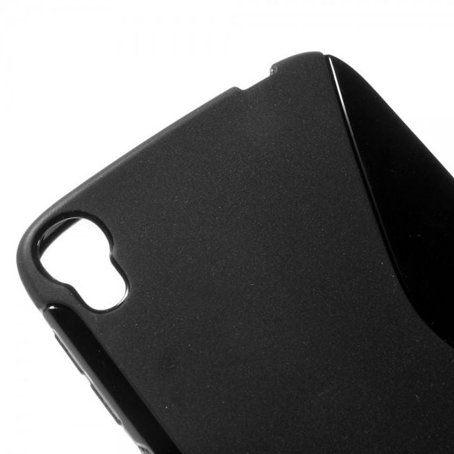 Alcatel One Touch Idol 3 5.5 Elastisches Plastik Case S-Shape - schwarz