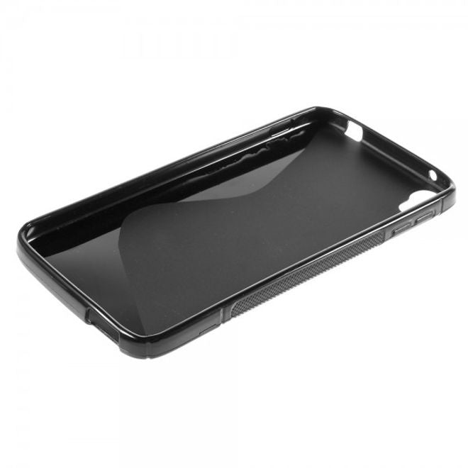 Alcatel One Touch Idol 3 5.5 Elastisches Plastik Case S-Shape - schwarz