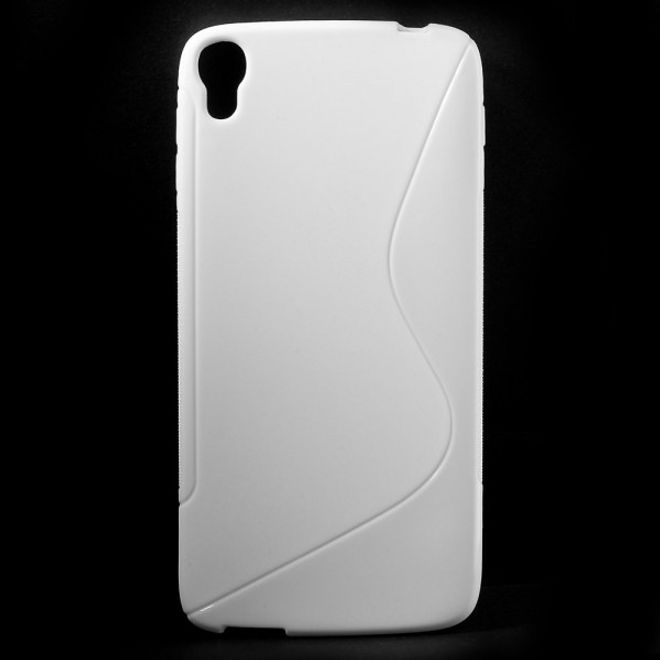 Alcatel One Touch Idol 3 5.5 Elastisches Plastik Case S-Shape - weiss