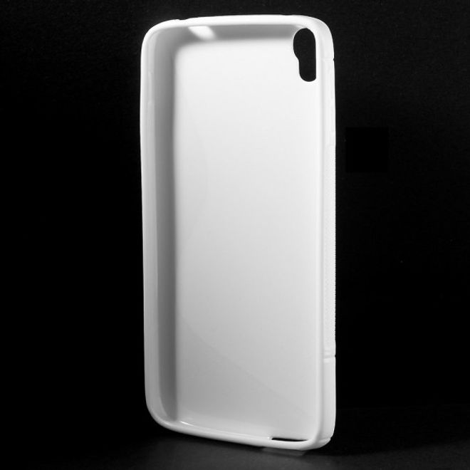 Alcatel One Touch Idol 3 5.5 Elastisches Plastik Case S-Shape - weiss