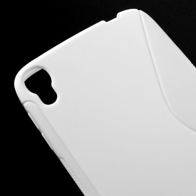 Alcatel One Touch Idol 3 5.5 Elastisches Plastik Case S-Shape - weiss