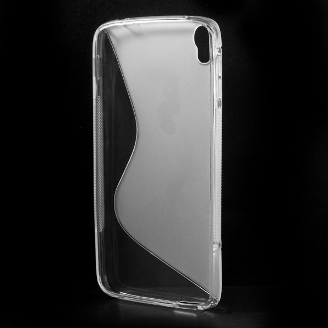Alcatel One Touch Idol 3 5.5 Elastisches Plastik Case S-Shape - transparent