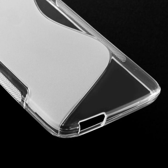 Alcatel One Touch Idol 3 5.5 Elastisches Plastik Case S-Shape - transparent