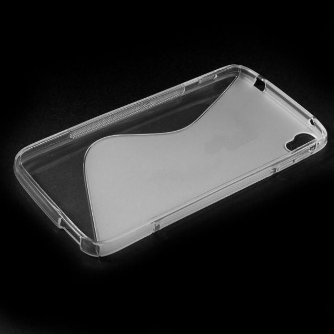 Alcatel One Touch Idol 3 5.5 Elastisches Plastik Case S-Shape - transparent