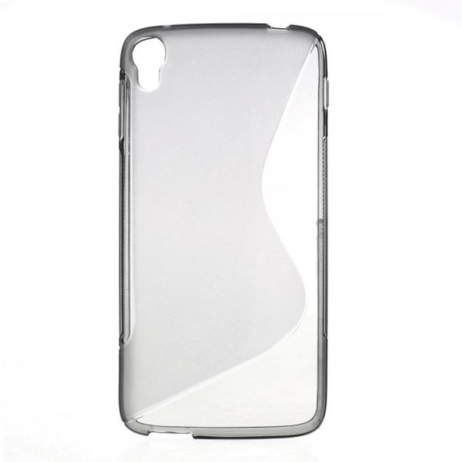 Alcatel One Touch Idol 3 5.5 Elastisches Plastik Case S-Shape - grau