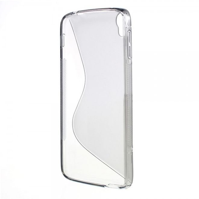 Alcatel One Touch Idol 3 5.5 Elastisches Plastik Case S-Shape - grau