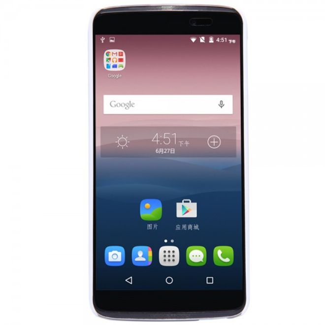 Nillkin - Alcatel One Touch Idol 3 5.5 Hülle - Plastik Case - Super Frosted Shield Series - weiss
