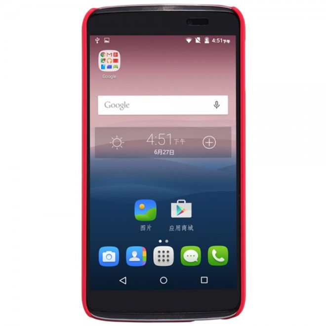 Nillkin - Alcatel One Touch Idol 3 5.5 Hülle - Plastik Case - Super Frosted Shield Series - rosa