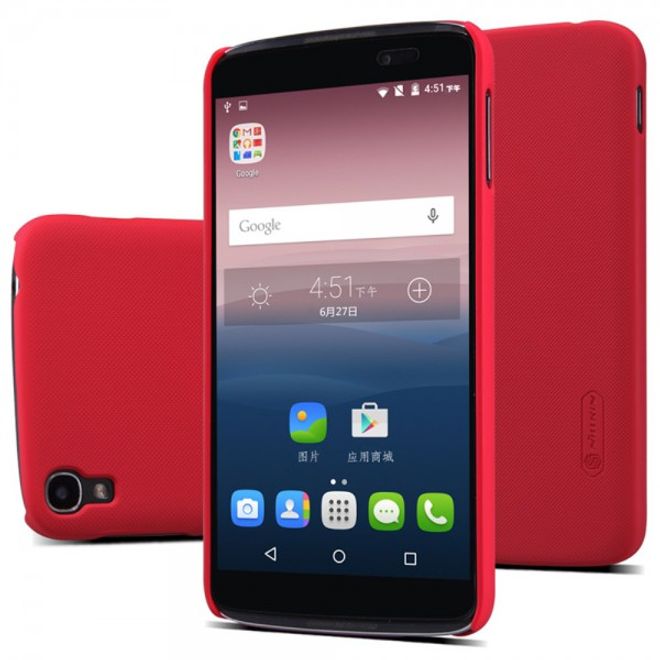 Nillkin - Alcatel One Touch Idol 3 5.5 Hülle - Plastik Case - Super Frosted Shield Series - rosa