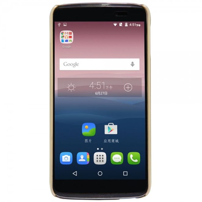 Nillkin - Alcatel One Touch Idol 3 5.5 Hülle - Plastik Case - Super Frosted Shield Series - gold