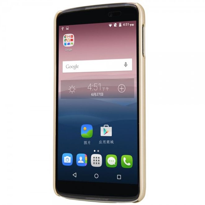 Nillkin - Alcatel One Touch Idol 3 5.5 Hülle - Plastik Case - Super Frosted Shield Series - gold