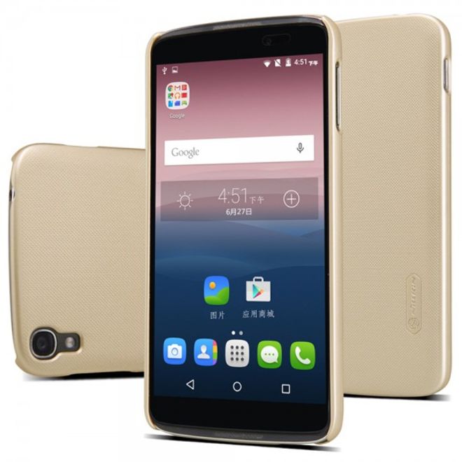Nillkin - Alcatel One Touch Idol 3 5.5 Hülle - Plastik Case - Super Frosted Shield Series - gold