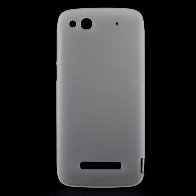 Alcatel One Touch Idol Alpha Elastisches, mattes Plastik Case - weiss