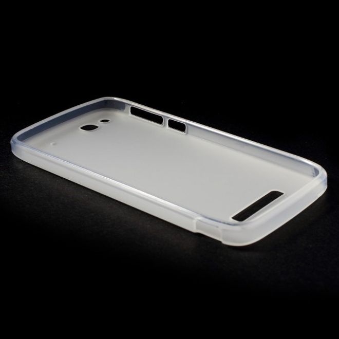 Alcatel One Touch Idol Alpha Elastisches, mattes Plastik Case - weiss