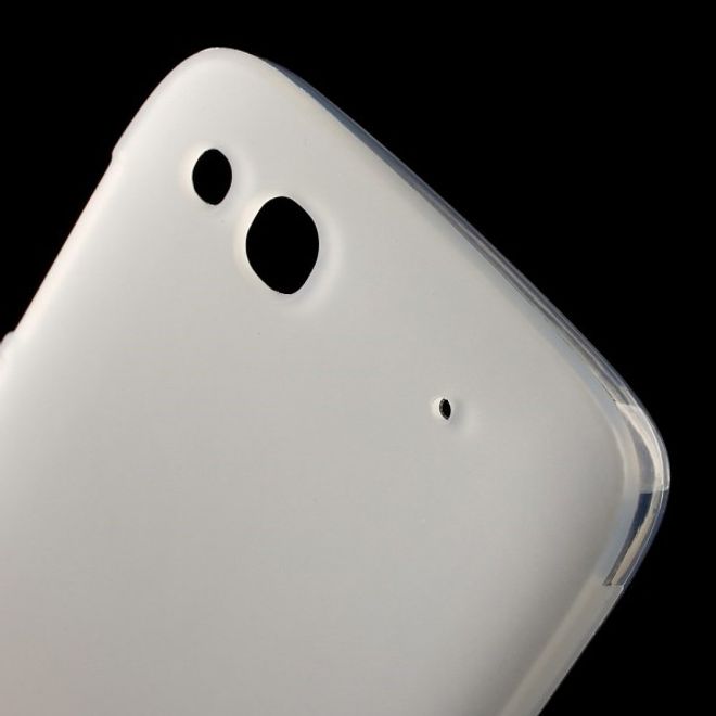 Alcatel One Touch Idol Alpha Elastisches, mattes Plastik Case - weiss