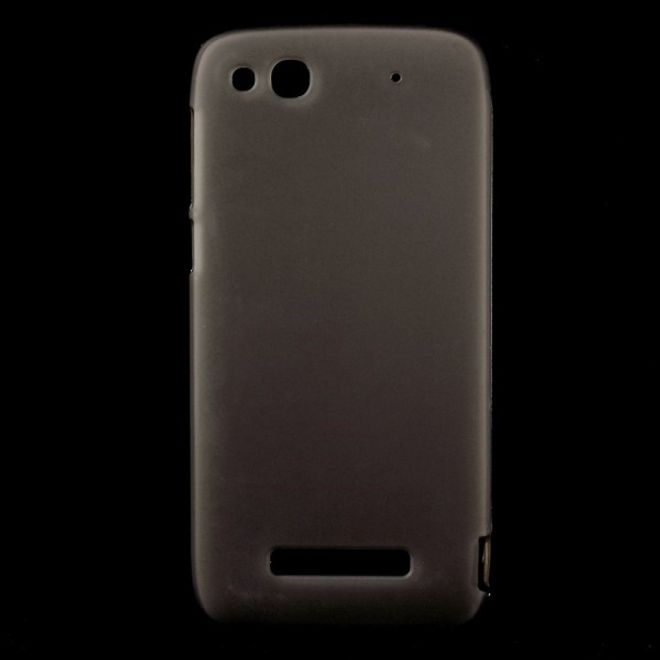 Alcatel One Touch Idol Alpha Elastisches, mattes Plastik Case - grau
